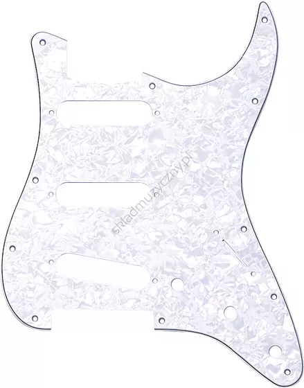 Fender Strat 11 Hole S/S/S Configuration 4-Ply White Pearl ][ Pickguard