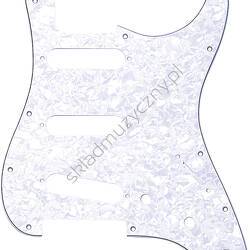 Fender Strat 11 Hole S/S/S Configuration 4-Ply White Pearl || Pickguard