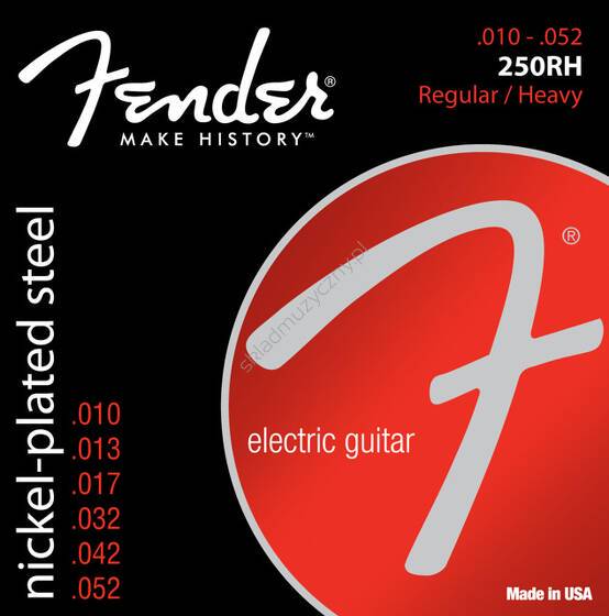 Fender Nickiel Plated Steel 250 | Struny do gitary elektrycznej 10-52