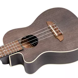 Ortega RUCOAL-CE-L Earth ][ Leworęczne ukulele koncertowe z elektroniką