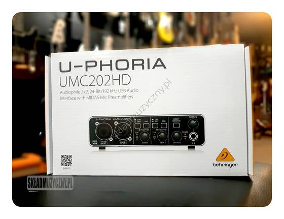 Behringer U-PHORIA UMC202HD || Interfejs audio USB/MIDI