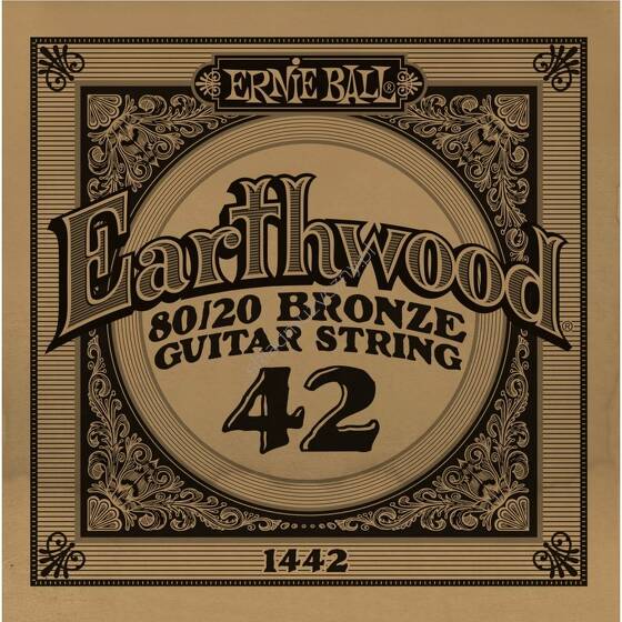 Ernie Ball Earthwood 80/20 Bronze Guitar String 1442 || Pojedyncza struna do gitary akustycznej .042
