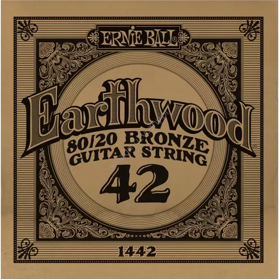 Ernie Ball Earthwood 80/20 Bronze Guitar String 1442 ][ Pojedyncza struna do gitary akustycznej .042