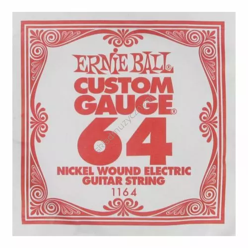 Ernie Ball Custom Gauge 1164 ][ Pojedyncza struna do gitary elektrycznej .064
