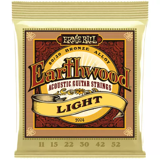 Ernie Ball 2004 Earthwood 80/20 Bronze Alloy Light ][ Struny do gitary akustycznej 11-52