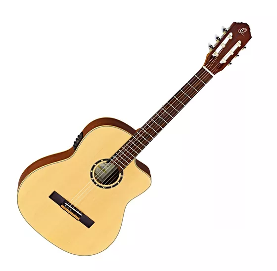 Gitara elektro-klasyczna Ortega RCE125SN thinline front.