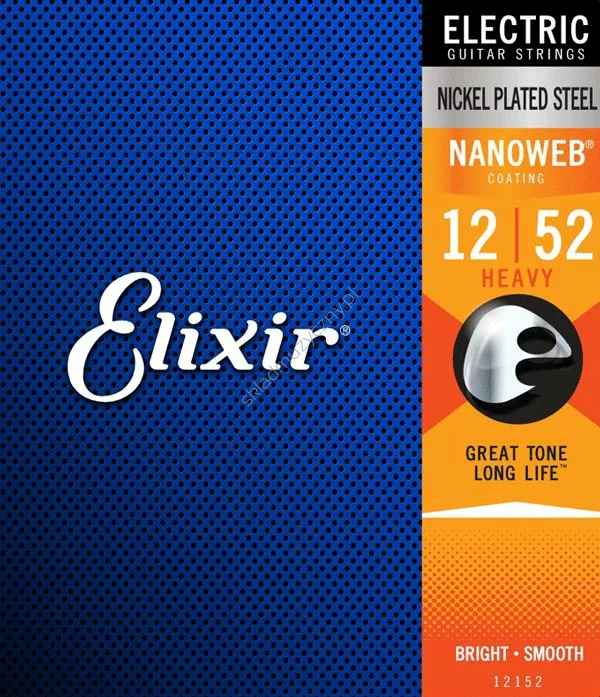 Elixir 12152 Nanoweb ][ Struny do gitary elektrycznej 12-52