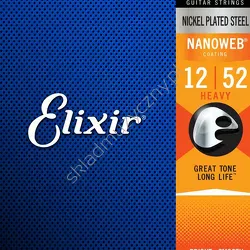 Elixir 12152 Nanoweb ][ Struny do gitary elektrycznej 12-52
