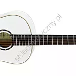 Gitara klasyczna Ortega R121SNWH biała wąski gryf przód.