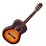 Gitara klasyczna Ortega R158SN-HSB wąski gryf lity top honey burst front.