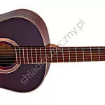 Gitara klasyczna Ortega R158SN-HSB wąski gryf lity top honey burst przód.