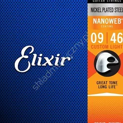 Elixir 12027 Nanoweb ][ Struny do gitary elektrycznej 9-46