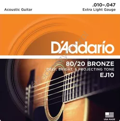 D'Addario EJ10 Bronze ][ Struny do gitary akustycznej 10-47 