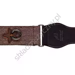 Pasek gitarowy Ortega OCS-130 bawełniany brązowy zaczep.