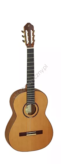 Gitara klasyczna Ortega M4CS Custom Master lity cedr i orzech przód.