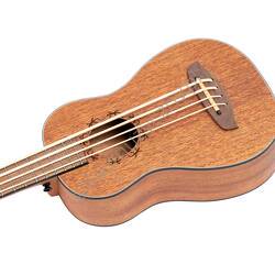 Ortega LIZZY-BS-GB-L Lizard | Leworęczny elektro-akustyczne ukulele basowe