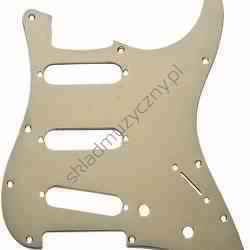 Fender Strat 11 Hole S/S/S Configuration Gold Anodized | Pickguard