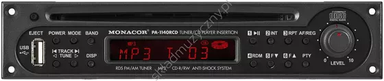 Monacor PA-1140RCD ][ Moduł tunera i CD i USB