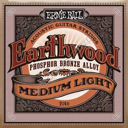 Ernie Ball 2146 Earthwood Phosphor Bronze Alloy Medium Light | Struny do gitary akustycznej 12-54