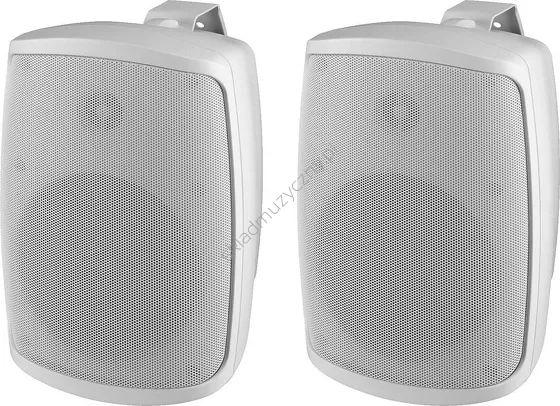 Monacor WALL-04T/WS ][ Para białych głośników instalacyjnych 4