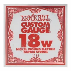 Ernie Ball Custom Gauge 1118 ][ Pojedyncza owijana struna do gitary elektrycznej .018