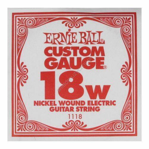Ernie Ball Custom Gauge 1118 | Pojedyncza owijana struna do gitary elektrycznej .018