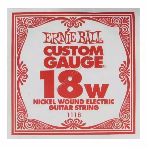 Ernie Ball Custom Gauge 1118 ][ Pojedyncza owijana struna do gitary elektrycznej .018