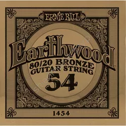 Ernie Ball Earthwood 80/20 Bronze Guitar String 1454 ][ Pojedyncza struna do gitary akustycznej .054