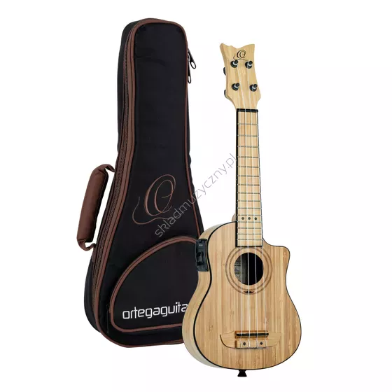Ortega RUNAB-SO Bamboo ][ Elektro-akustyczne ukulele sopranowe