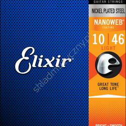Elixir 12052 Nanoweb | Struny do gitary elektrycznej 10-46