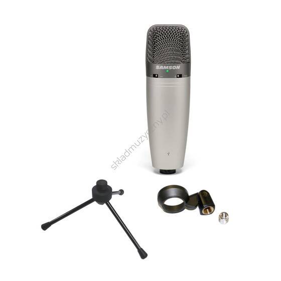Samson C03U || Pojemnościowy mikrofon studyjny na USB