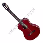 Gitara klasyczna leworęczna Ortega R121LWR czerwona front.