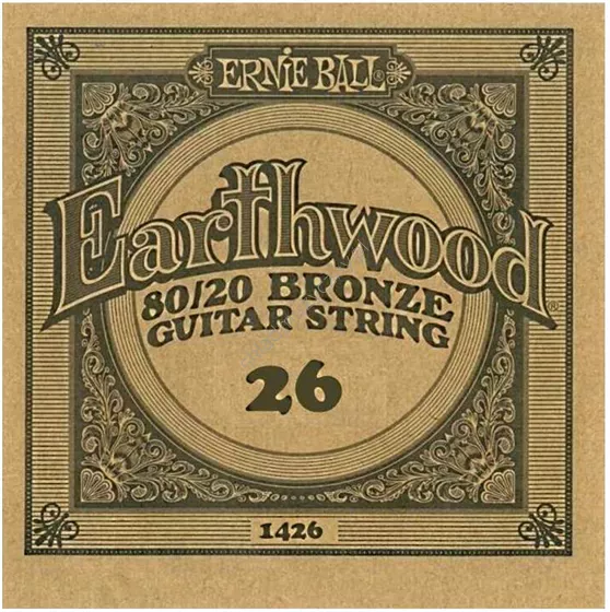 Ernie Ball Earthwood 80/20 Bronze Guitar String 1426 ][ Pojedyncza struna do gitary akustycznej .026