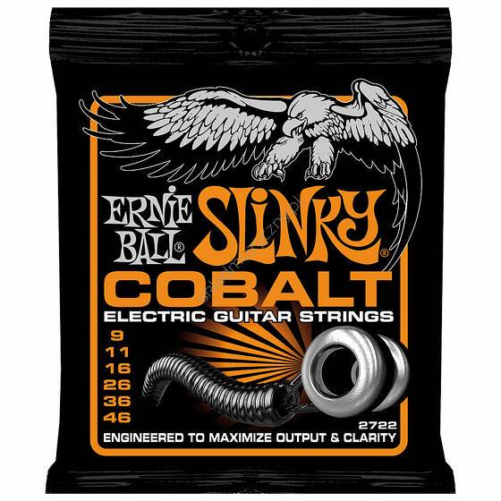 Ernie Ball 2722 Slinky Cobalt | Struny do gitary elektrycznej 9-46