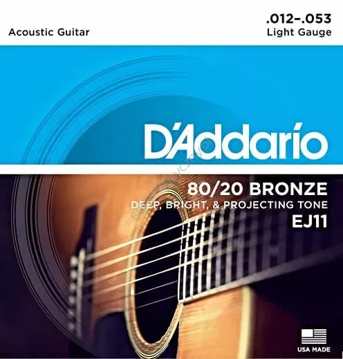 D'Addario EJ11 Bronze ][ Struny do gitary akustycznej 12-53 