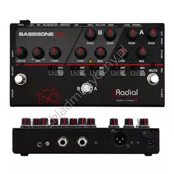 Radial Bassbone OD ][ Preamp basowy 2-kanałowy z Direct Boxem i efektami