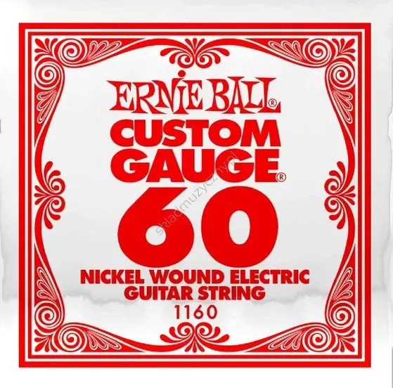Ernie Ball Custom Gauge 1160 ][ Pojedyncza struna do gitary elektrycznej .060