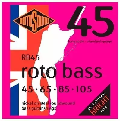 Rotosound RB45 Roto Bass ][ Struny do 4-strunowej gitary basowej 45-105