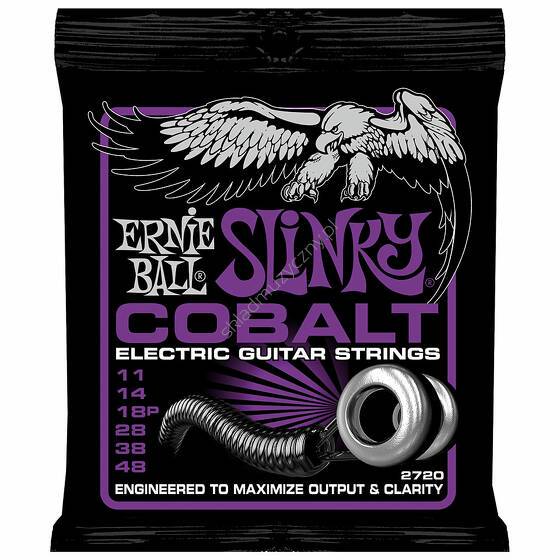 Ernie Ball 2720 Slinky Cobalt | Struny do gitary elektrycznej 11-49