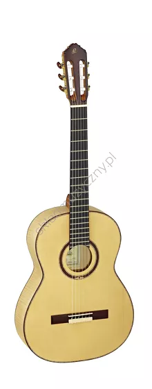 Gitara klasyczna Ortega M6CS Custom Master lity świerk i jawor przód.