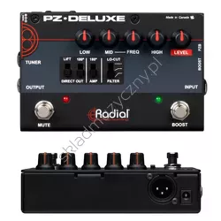 Radial PZ-Deluxe ][ Preamp akustyczny z wbudowanym Di-Boxem i regulacją parametrów