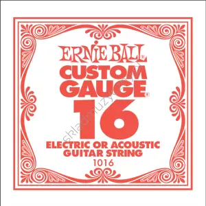 Ernie Ball Custom Gauge 1016 ][ Pojedyncza struna do gitary elektrycznej .016