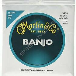 Martin Nickel Wound V720 || Struny do 4-strunowego banjo