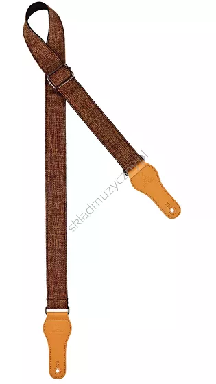 Pasek do ukulele Ortega OCS-220U wełniany brązowy przód.