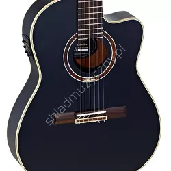 Ortega RCE138-T4BK ][ Gitara elektro-klasyczna z wąskim kopusem