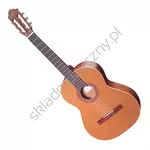Gitara klasyczna leworęczna Ortega R180L hiszpańska lity cedr i bubinga front.