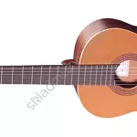 Gitara klasyczna leworęczna Ortega R180L hiszpańska lity cedr i bubinga przód.