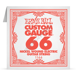 Ernie Ball Custom Gauge 1166 | Pojedyncza struna do gitary elektrycznej .066