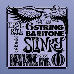 Ernie Ball 2839 Baritone Slinky ][ Struny do gitary barytonowej 13-72