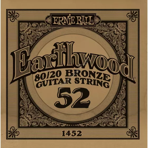 Ernie Ball Earthwood 80/20 Bronze Guitar String 1452 ][ Pojedyncza struna do gitary akustycznej .052